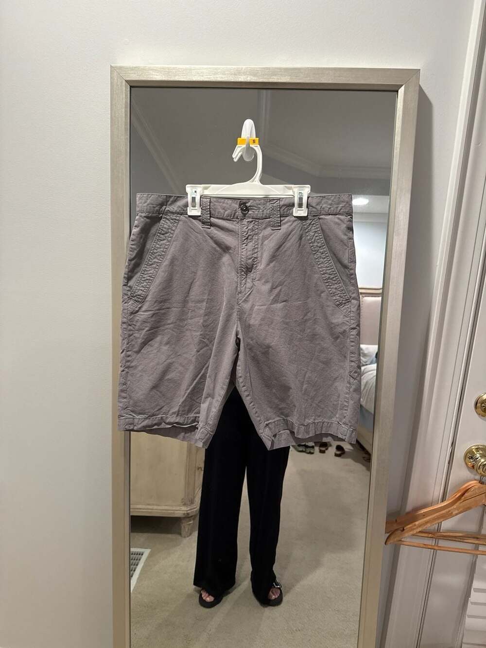Armani Exchange Men's Micro-Pattern Cotton Chino Shorts Size 34